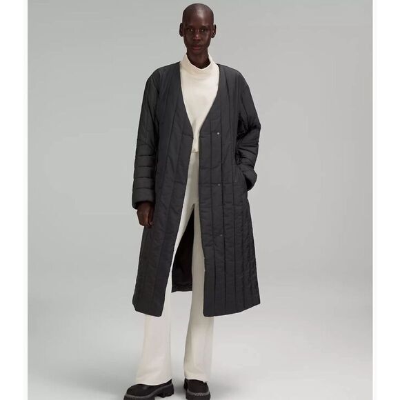 $278 Lululemon Belted Long Insulated Jacket size 4 - Picture 1 of 7